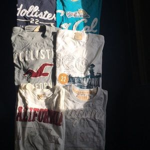 Hollister large 6 shirts